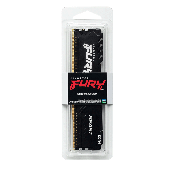 Kingston Fury Beast 16GB 3200MHz DDR4 CL16 Desktop Memory Single Module KF432C16BB1/16
