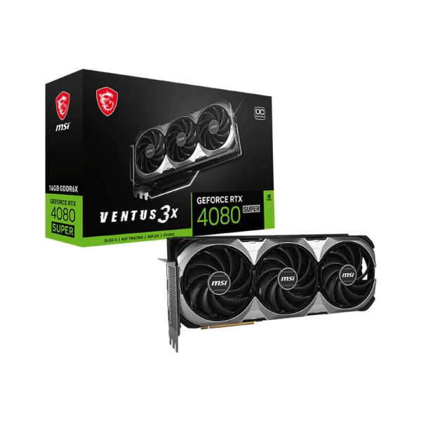 MSI GeForce RTX 4080 SUPER 16G GAMING X SLIM GRAPHICS CARD,16GB GDDR6X 256-bit Memory, 2610 MHz Boost Cl