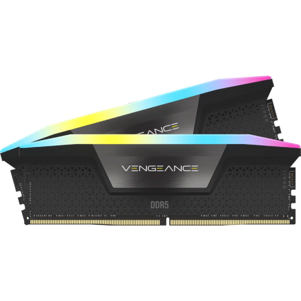 CORSAIR DDR5 5200MHZ 64GB (2X32GB) VENGEANCE RGB RS C40 MEMORY KIT-BLACK
