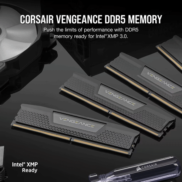 CORSAIR DDR5 5600MHZ 64GB (2X32GB) V CL40 MEMORY KIT-BLACK
