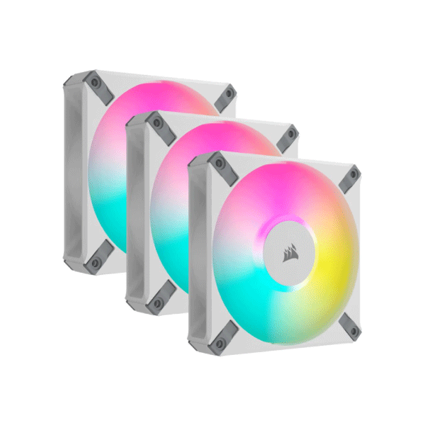 CORSAIR TRIPLE FAN KIT ICUE AF120 RGB ELITE 120MM PWM WHITE