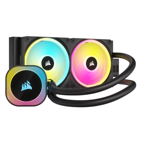 CORSAIR ICUE LINK H100I RGB AIO, 240MM RADIATOR, LIQUID CPU COOLER