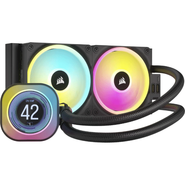 CORSAIR CPU COOLER ICUE LINK H100I LCD AIO, 240MM RADIATOR, LIQUID