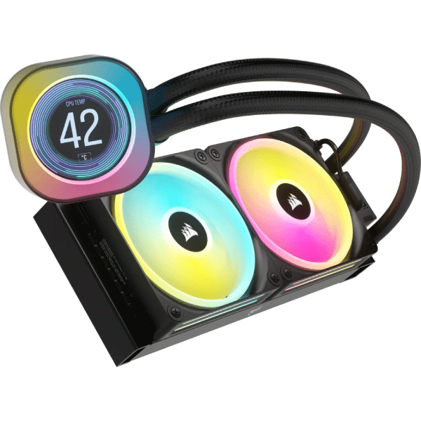 CORSAIR CPU COOLER ICUE LINK H100I LCD AIO, 240MM RADIATOR, LIQUID