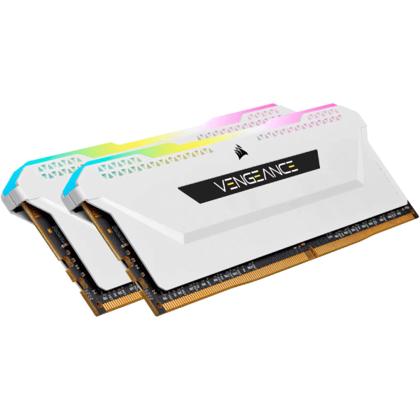 CORSAIR DDR4 3600MHZ 16GB (2X8GB) VENGEANCE RGB PRO SL C18 MEMORY KIT WHITE