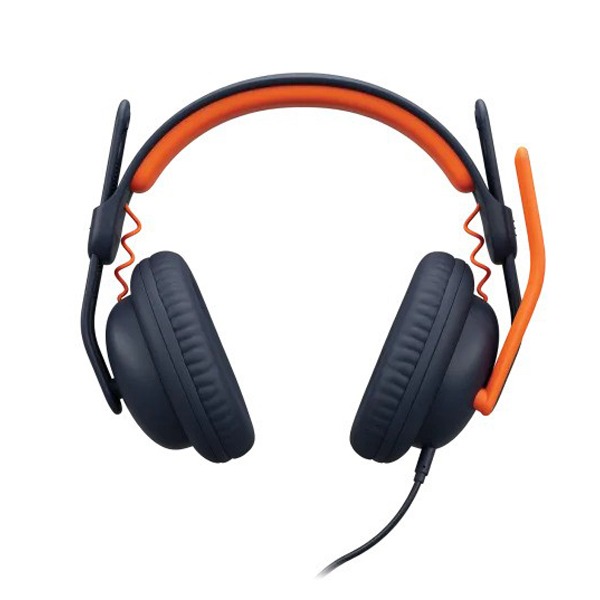 Logitech Zone Learn wired headset orange