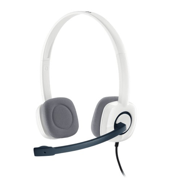 Logitech H150 Audio Jack Connection White