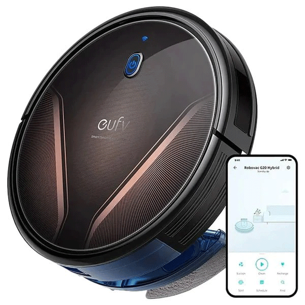 Eufy by Anker, RoboVac G20, Robot Vacuum, Dynamic Navigation, 2500 Pa Strong Suction, Ultra-Slim