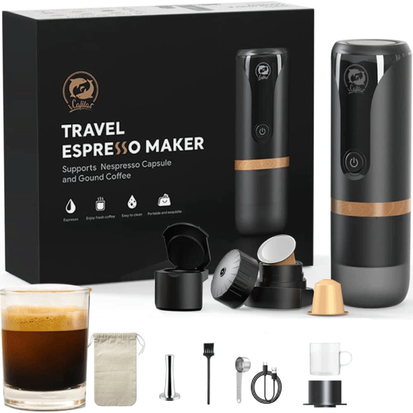iCafilas Battery Operated Portable Espresso Coffee Maker