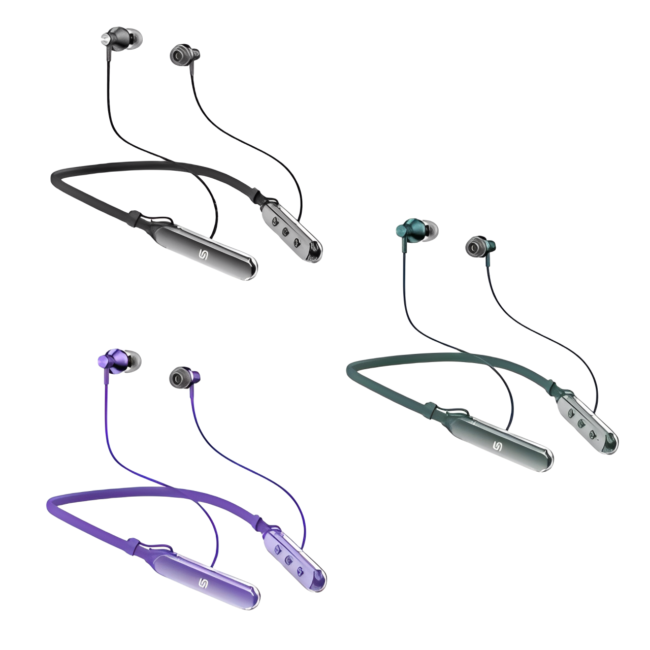 Porodo Soundtec SV Pro Neckband Earphone ENC
