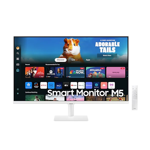 Samsung 27" Smart Monitor M5 M50D FHD White