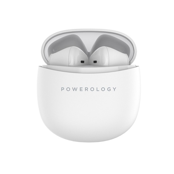 Powerology Bluetooth Stereo Buds Plus - White