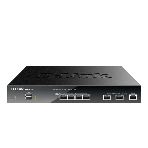 D-Link Wireless controller with 2 Giga WAN, 4 Giga LAN, 1 USB port
