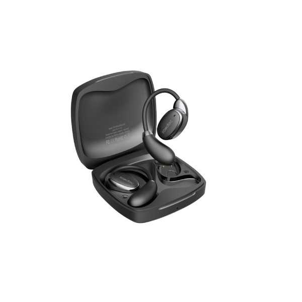 Porodo Soundtec OWS Earbuds with Charging Case - Black