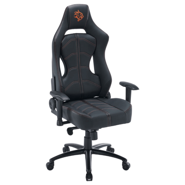 Porodo Gaming Predator Pro Chair Molded Backrest & Seat with 2D Armrest - Black/Orange