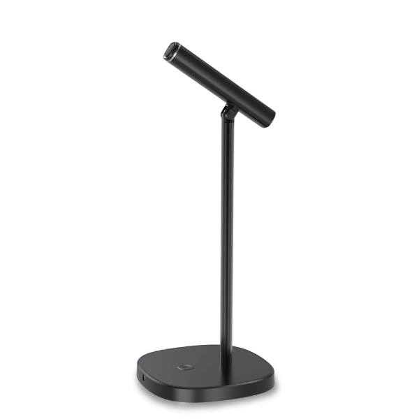 Porodo Desktop Tiltable USB Microphone with USB- C Data Cable - Black