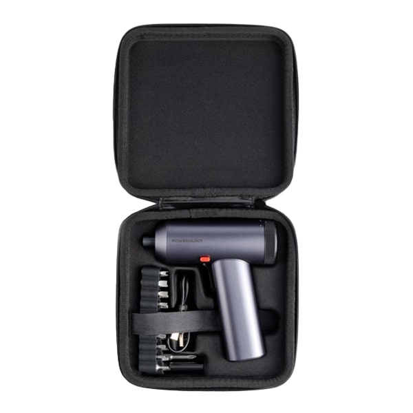 Powerology 30 in 1 Cordless Electric Screwdriver Gun with Built-In LED 2200mAh 220rpm
