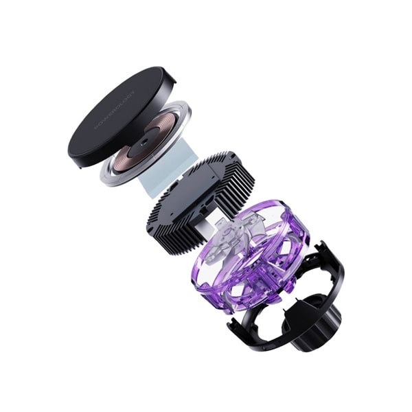 PowerologyMagnetic Heat Dissipation Wireless Charging Mount - Black
