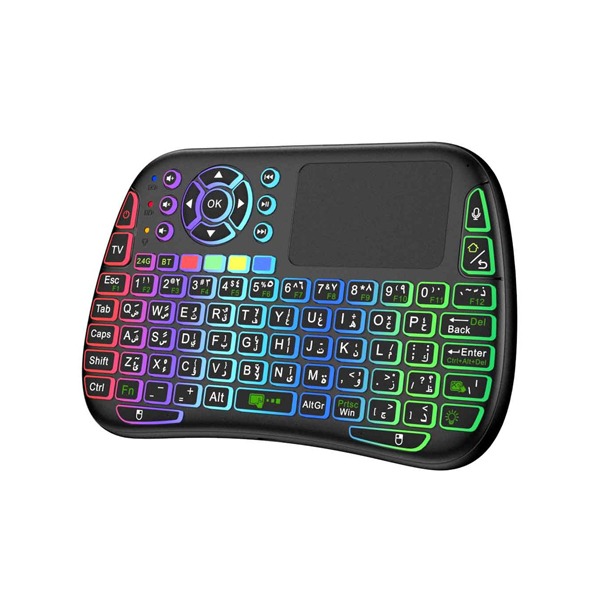 Porodo Mini Wireless Keyboard Touch Combo - Black