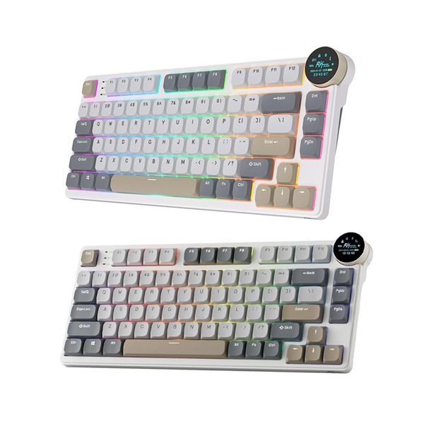 ROYAL KLUDGE RKN80 80KEYS | RGB (3C) W-W-B KEYBOARD