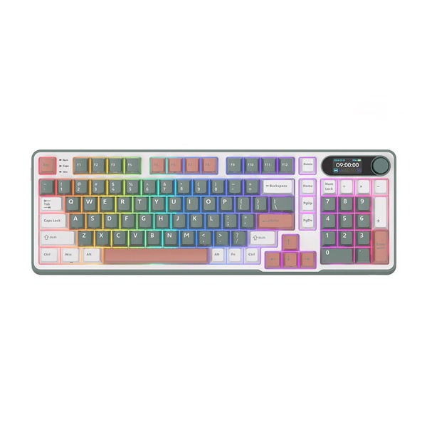 ROYAL KLUDGE RKS98 98KEYS CAMPING RGB (3C) W-W-B KEYBOARD