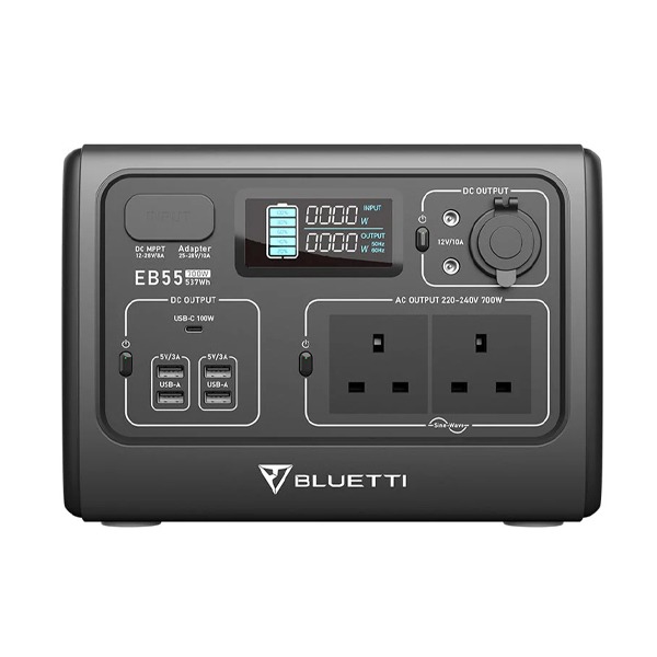 BLUETTI EB55 Portable Power Station 4AH 700W-1400W