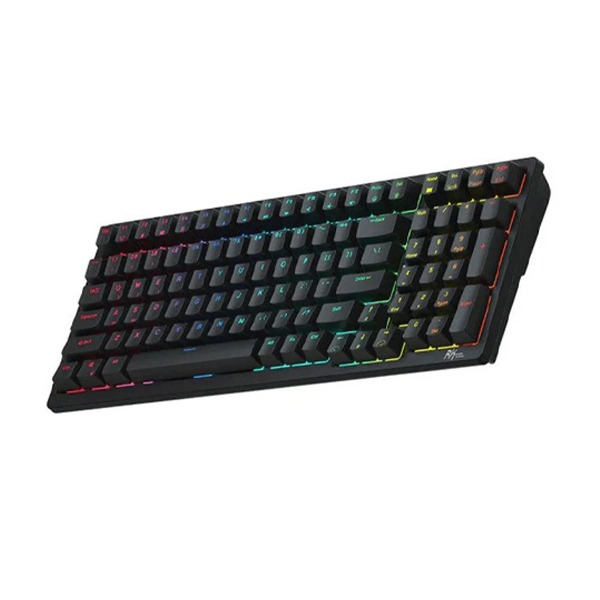 Royal Kludge RK98 RGB Tri-Mode Mechanical Keyboard, Brown switch (black)