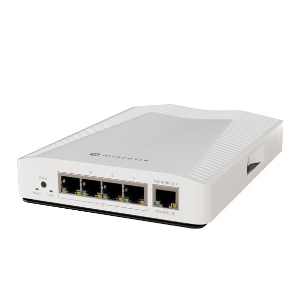 MikroTik Cloud Router Switch 304-4XG-IN (RouterOS L5), desktop enclosure (EU)
