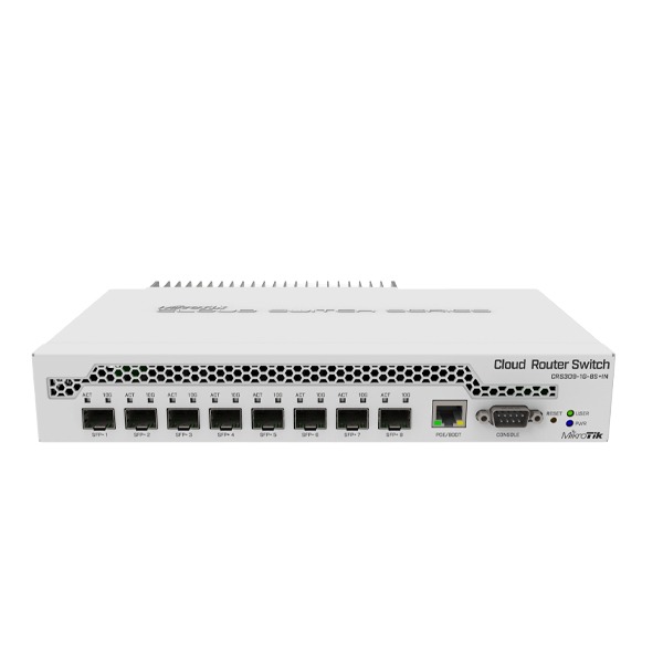 MikroTik Cloud Router Switch 309-1G-8S+IN (RouterOS L5), desktop enclosure (EU)