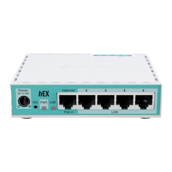 MikroTik hEX (2024 version) with RouterOS L4 license, desktop case (EU)