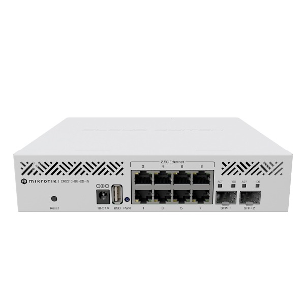 MikroTik Cloud Router Switch 310-8G+2S+IN (RouterOS L5), desktop enclosure (EU)