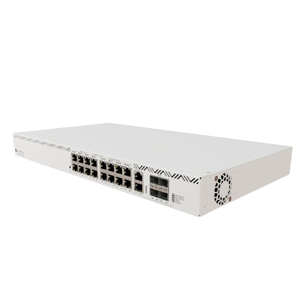 MikroTik Cloud Router Switch 320-8P-8B-4S+RM with RouterOS L5 license, rackmount case (EU)