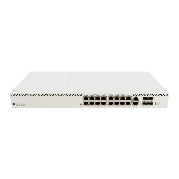 MikroTik Cloud Router Switch 320-8P-8B-4S+RM with RouterOS L5 license, rackmount case (EU)