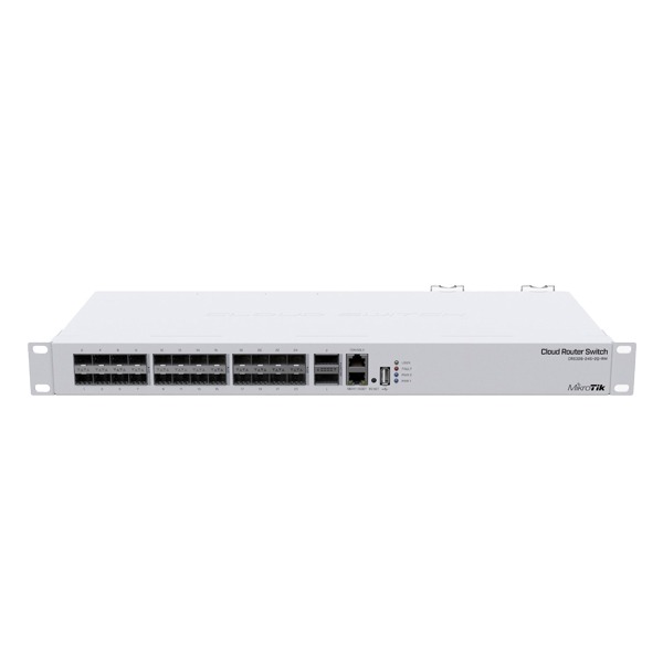 MikroTik Cloud Router Switch 326-24S+2Q+RM with RouterOS L5, 1U rackmount enclosure (EU)