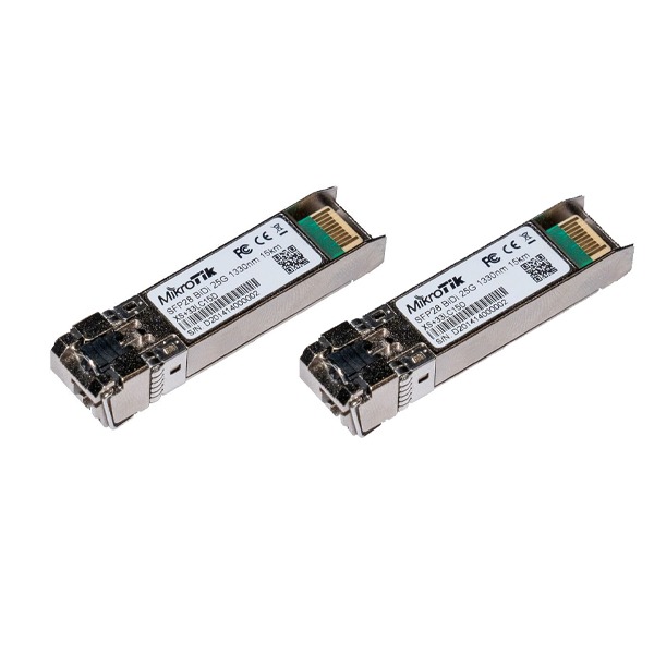 MikroTik Pair of bidirectional SFP/SFP+/SFP28 modules 1/10/25G 15km 1270nm + 1330nm