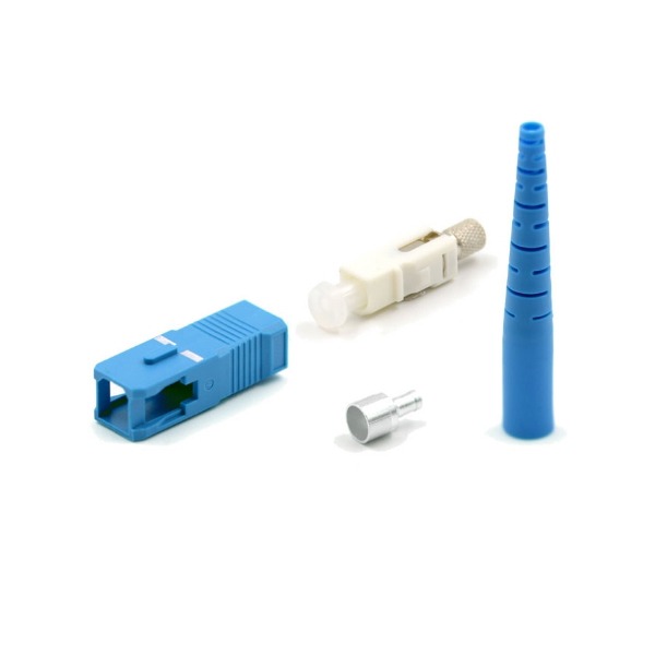 SC/ UPC connectors for 3mm SM, blue