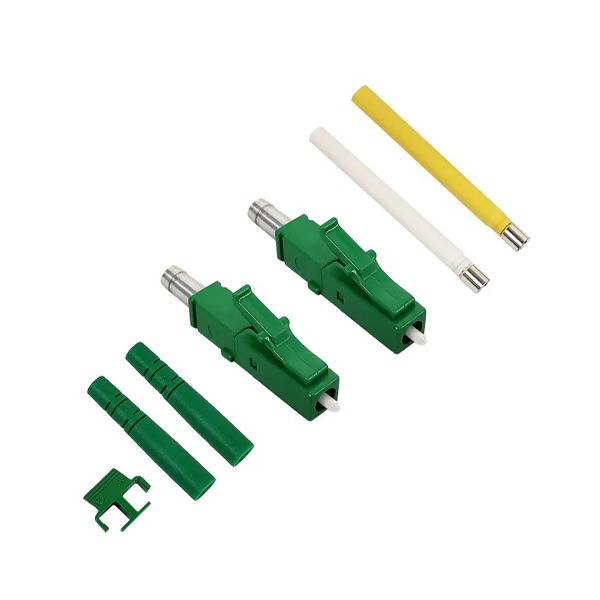 LC / APC connectors for 2mm SM, Green