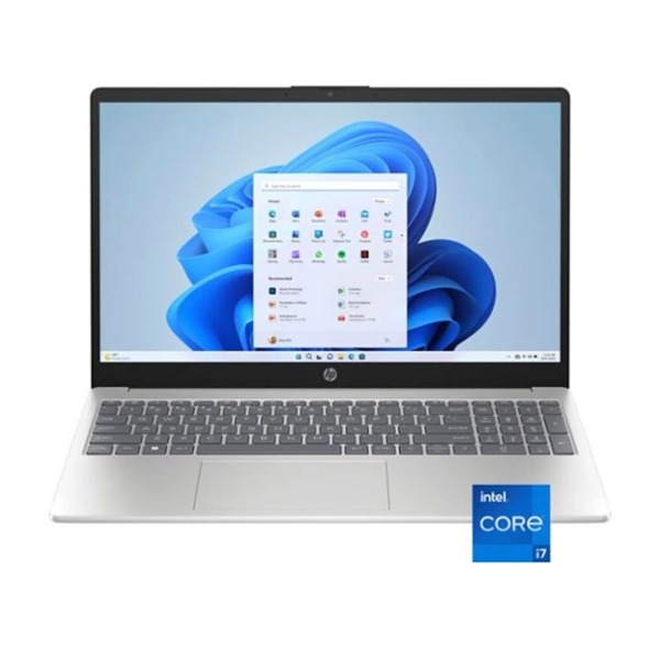 HP A9PE7UA#ABA 15-FD0107DX, Intel Core I7-1255U, 512GB SSD, 16GB DDR4, 15.6 Inch Touch, 1920×1080, Intel Iris Xe Graphics, W11H, Silver Laptop