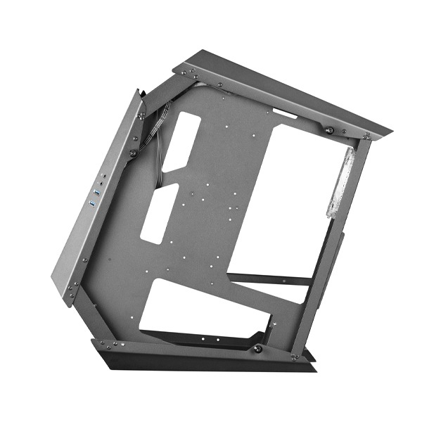 Marsgaming Mc51 Premium Atx Case, 5X 12Cm Argb, Remote Rf, Glass, Black