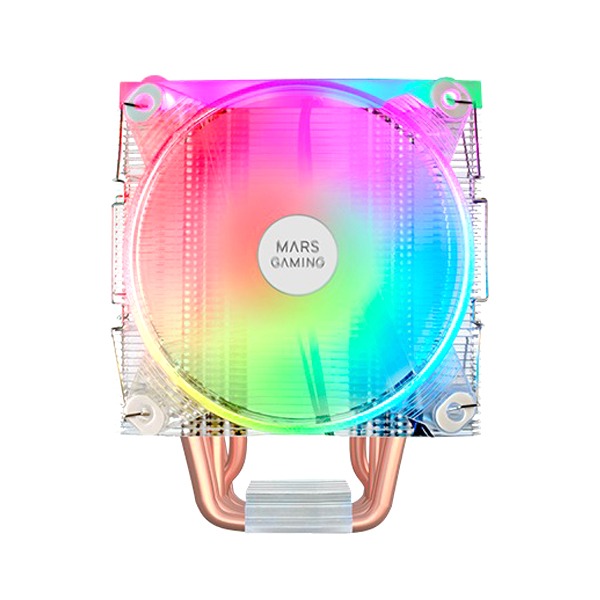Mars Gaming Mcpu66 Cpu Cooler, Dual Argb, Dual 12Cm Pwm Fan, 6X Heatpipe, 220W