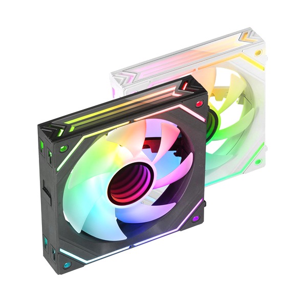 Mars Gaming Mf-Linkfinity, 120Mm Pwm Modular Fan, Linkfinity Contact System, Infinity Mirror Argb 360º