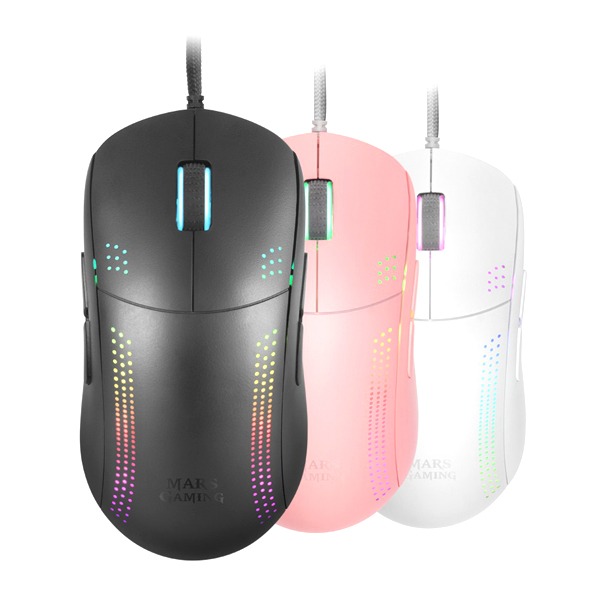 Mars Gaming Mmpro Mouse, Ultralight, 32000Dpi, Rgb, Feather, Ambidextrous