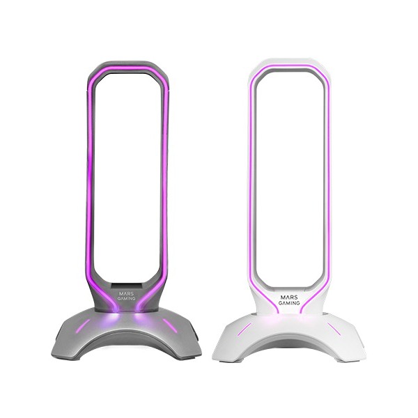 Mars Gaming Mhhx 2In1 Rgb Flow Headset Holder + 2Xusb2.0 Hub, Graphite