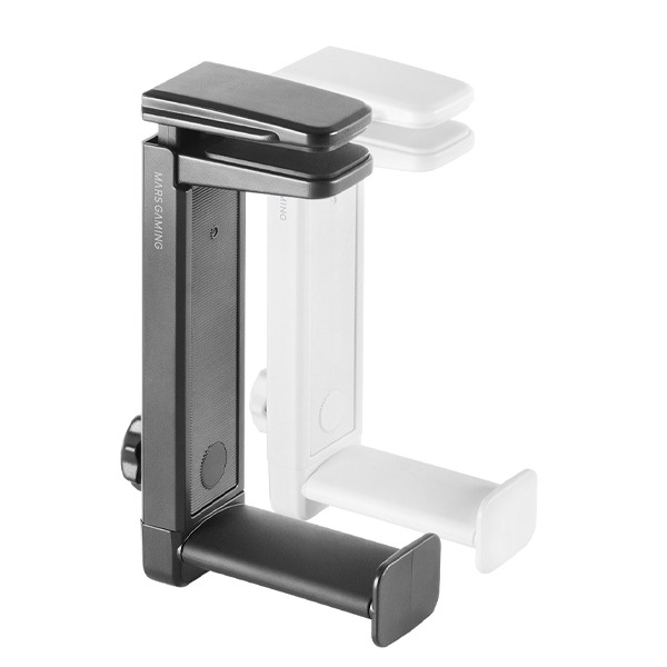 Mars Gaming Mhh2 2In1 Headset Holder+Stand, 360º, Hook Design, Rubber Pads