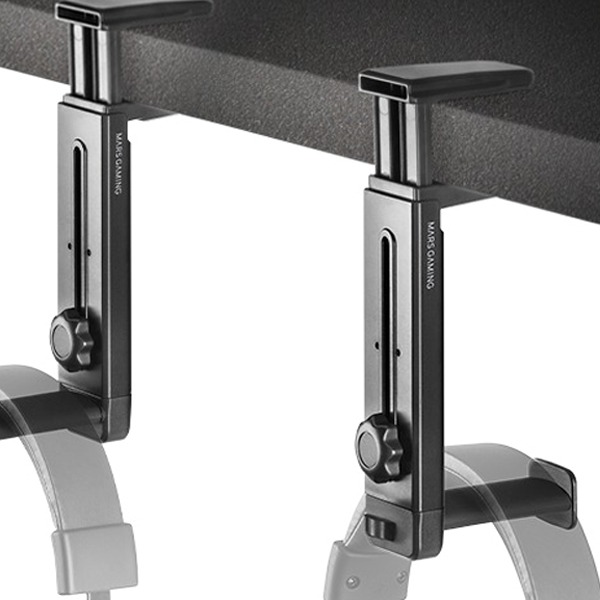 Mars Gaming Mhh2 2In1 Headset Holder+Stand, 360º, Hook Design, Rubber Pads