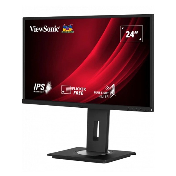ViewSonic VG2448 24'' Full HD Monitor| IPS Technology| Advanced Ergonomics | 5ms GTG Response time | Built-in Speakers | Flicker-Free technology | Blue Light Filter | Eco friendly | tilt, swivel, & height adjustment |60 Hz| Resolution:1920x1080| 4 USB-A |1 USB-B| VGA | 1 HDMI | 1 Display Port