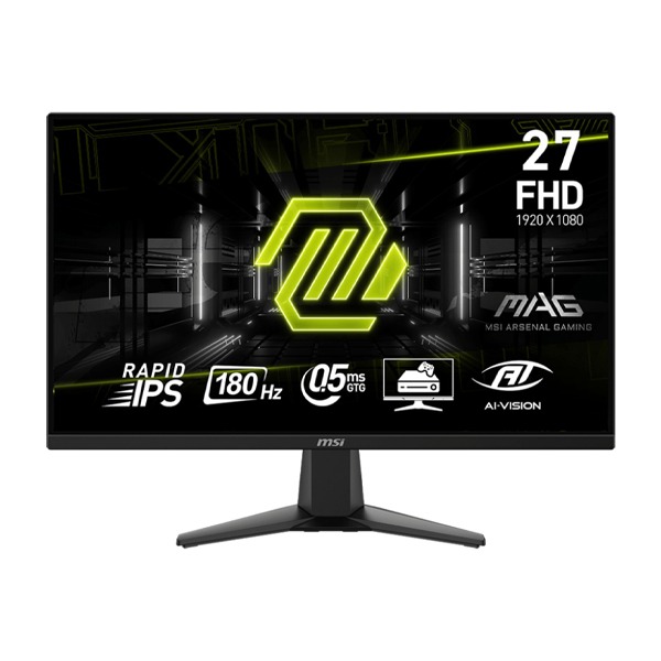 MSI MAG 275F 27'' Gaming Monitor |Flat |0.5ms Response Time GTG|Resolution: 1920x1080| Black|180 Hz | Contrast Ratio:1000:1| 2 HDMI |1 Display Port|
