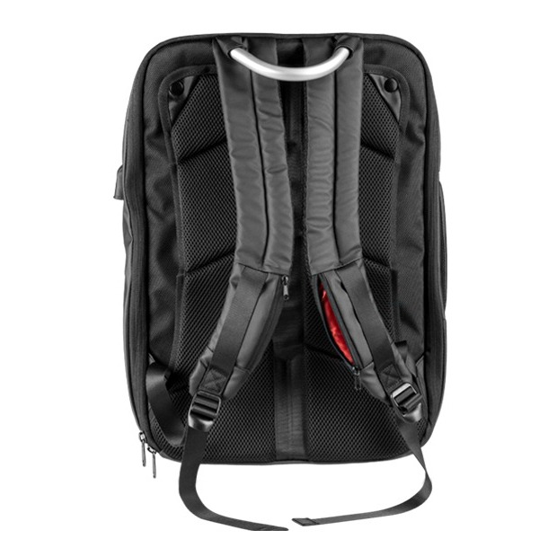 Mars Gaming Mb2 Professional Bag, Up To 17.3" Laptop, Double Function Backpack + Briefcase, External Usb Port, Tsa Security Lock, Anti-Theft, Waterproof, Tablet Support, Cushion System, Bottle Pocket, 180º Open System