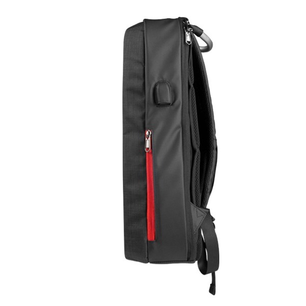 Mars Gaming Mb2 Professional Bag, Up To 17.3" Laptop, Double Function Backpack + Briefcase, External Usb Port, Tsa Security Lock, Anti-Theft, Waterproof, Tablet Support, Cushion System, Bottle Pocket, 180º Open System