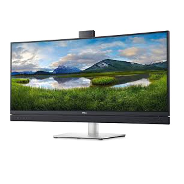 Dell 34'' Curved Conferencing Monitor C3422WE|USB-C Monitor |IPS Technology| Anti-Glare |Video Conferencing Monitor | Integrated IR Camera | Dual 5W Speaker |  8ms Response Time |Height, Swivel, Tilt |60 Hz| Resolution: 3440x1440| 1 Display port vs 2.2| 1 HDMI| 1USB-C|1USB-B|3USB-A|Lan| Audio Out